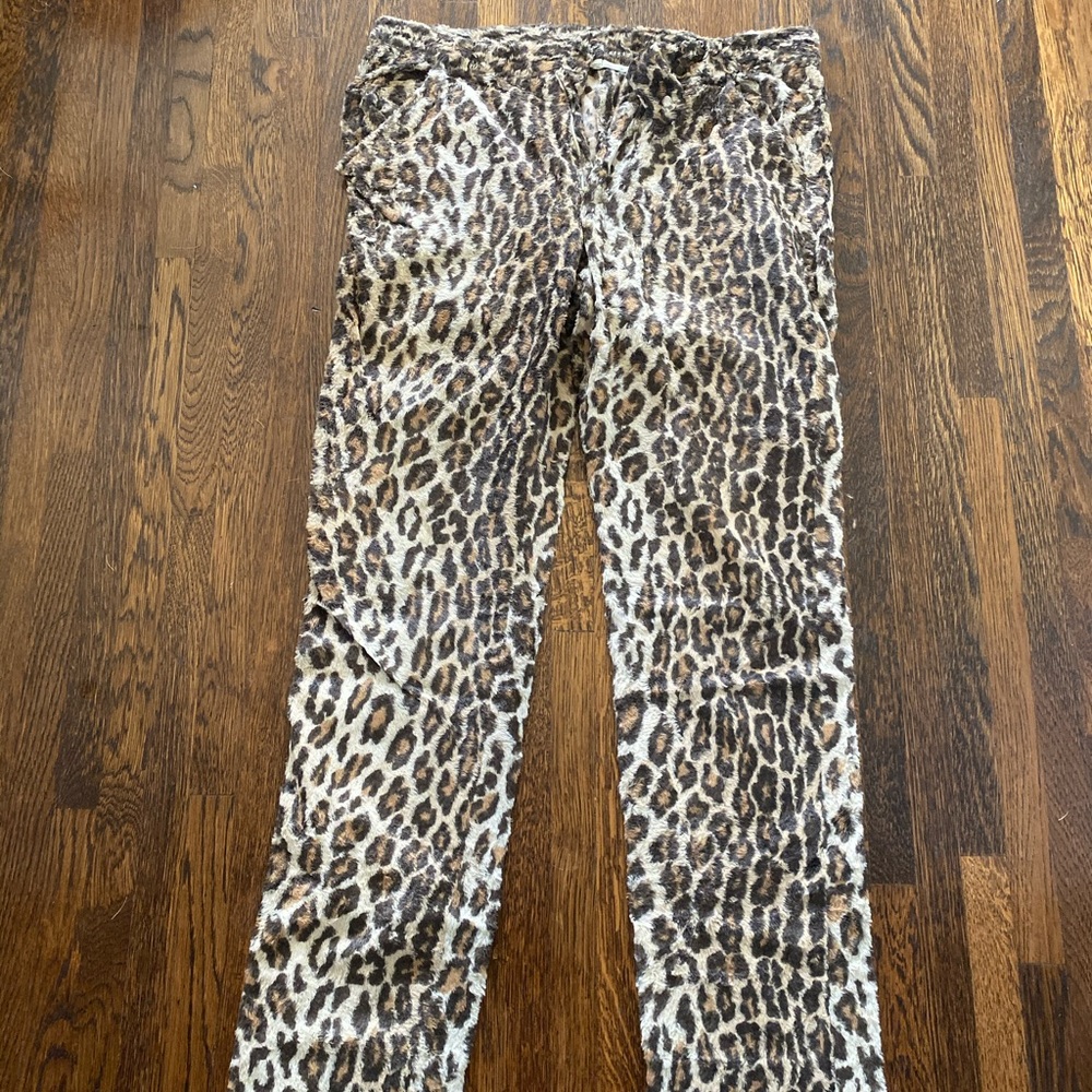 Furry Leopard dolce Gabbana pants D&G